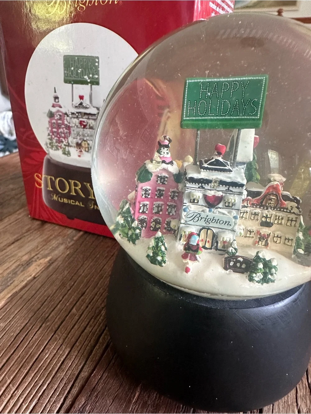 Brighton Storyland Musical Snow Globe -Retired